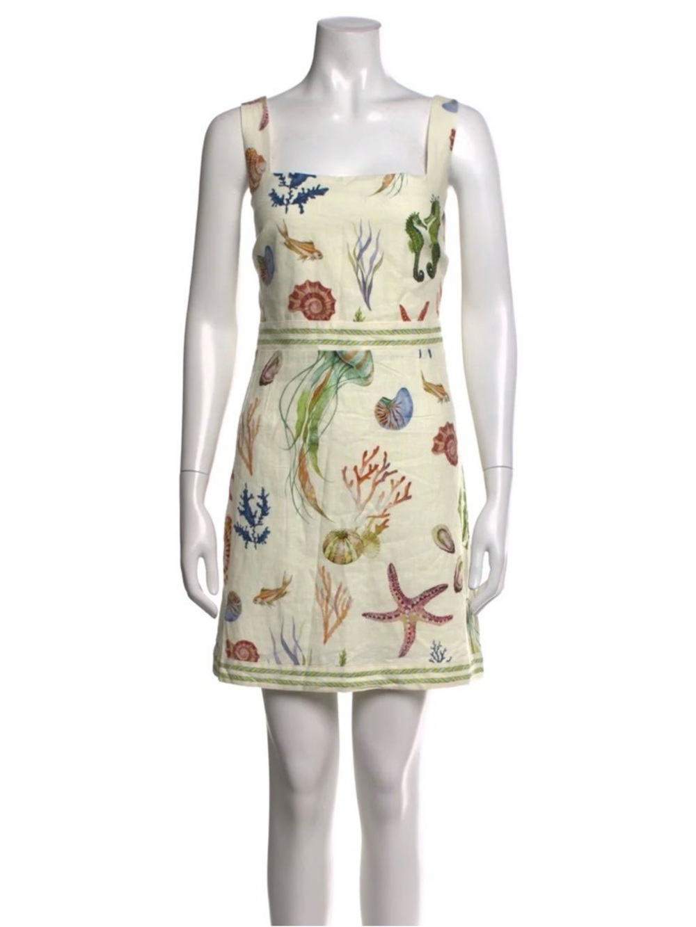 NWT CAROLINE CONSTAS Sea Life Alemais Mini Dress